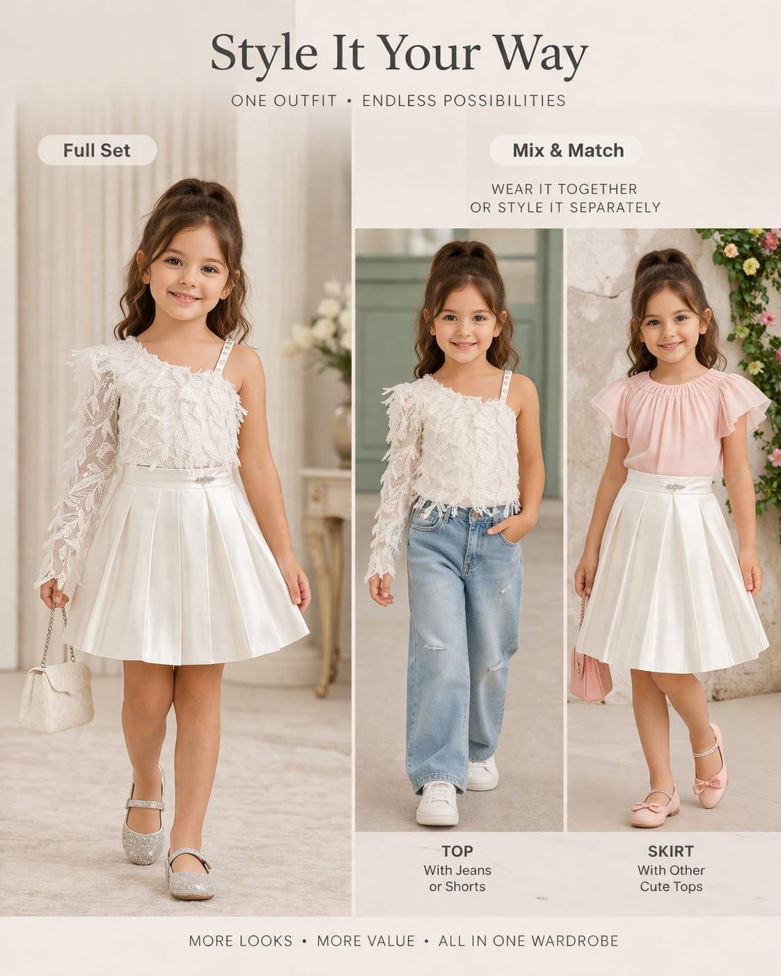 Elegant lace dress for girls in Kota, showcasing intricate detailing perfect for parties. - Image 1