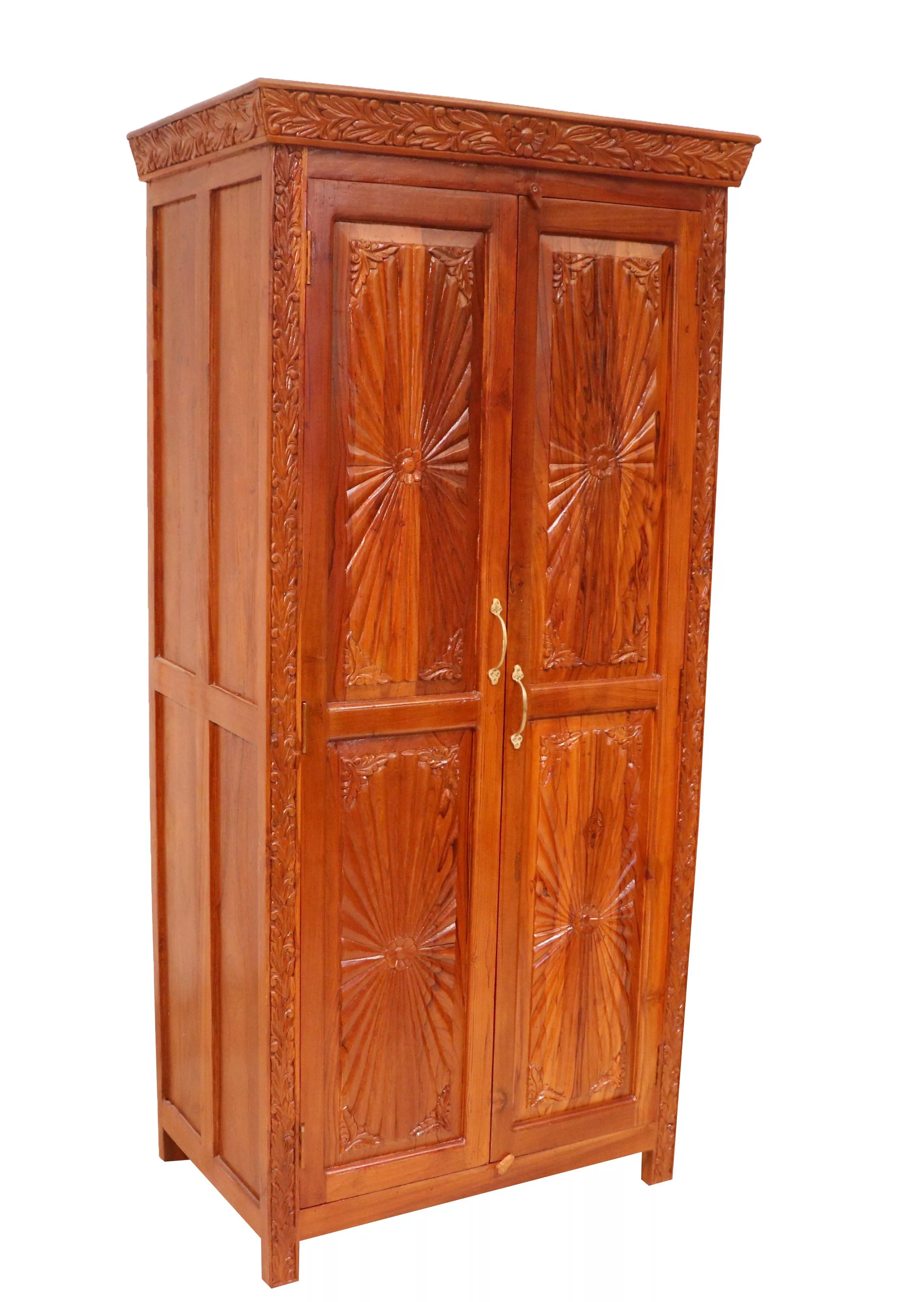 Elegant Wooden Almirah in Qadian showcasing stylish design and ample storage space, crafted from quality wood.