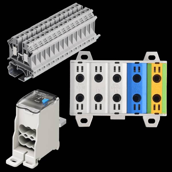 Modular Circuit Breaker Panel CE Certified featuring a PA66 V-0 housing and tin-plated copper busbar, available at JADHAV DYN - Image 1