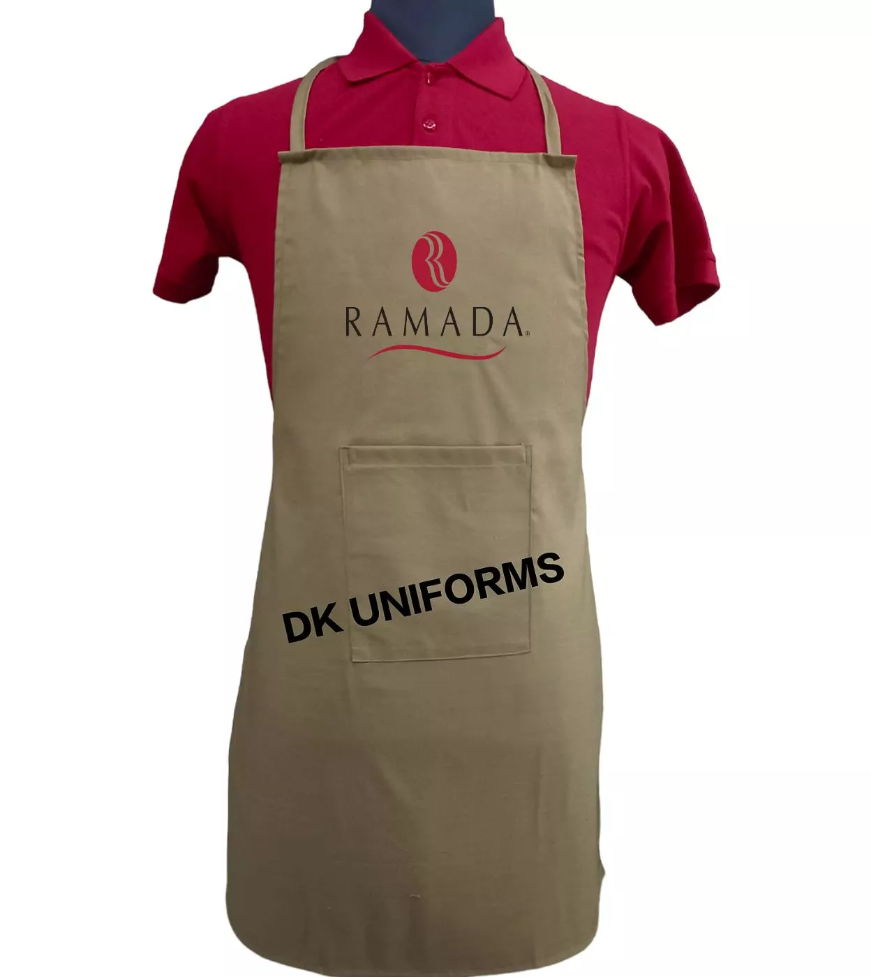 Durable Kitchen Apron in New Delhi with front pocket, designed for cooking enthusiasts, featuring a stylish look and practica