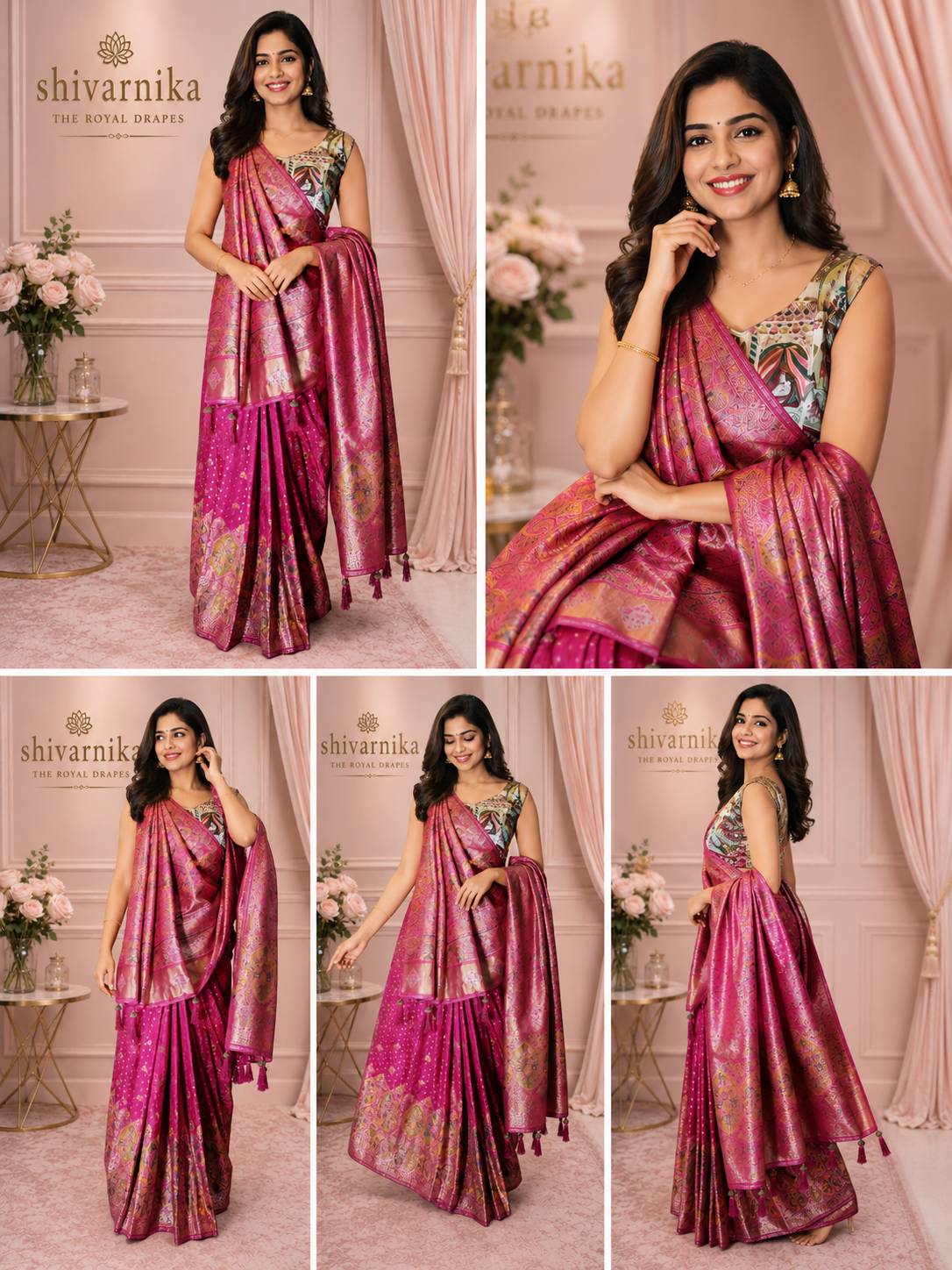 Pashmina Silk saree displayed elegantly in GORAKHPURMP, showcasing luxurious fabric and intricate design.