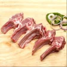 Premium fresh lamb chops from WARIS CHICKEN CORNER in Kanpur, showcasing rich color and tenderness, perfect for gourmet meals