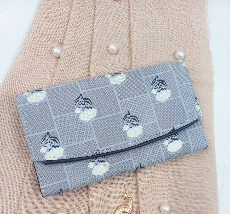 Stylish Azzraa Cotton Wallet for Women in Jaipur with a compact design, featuring multiple compartments for organization and 