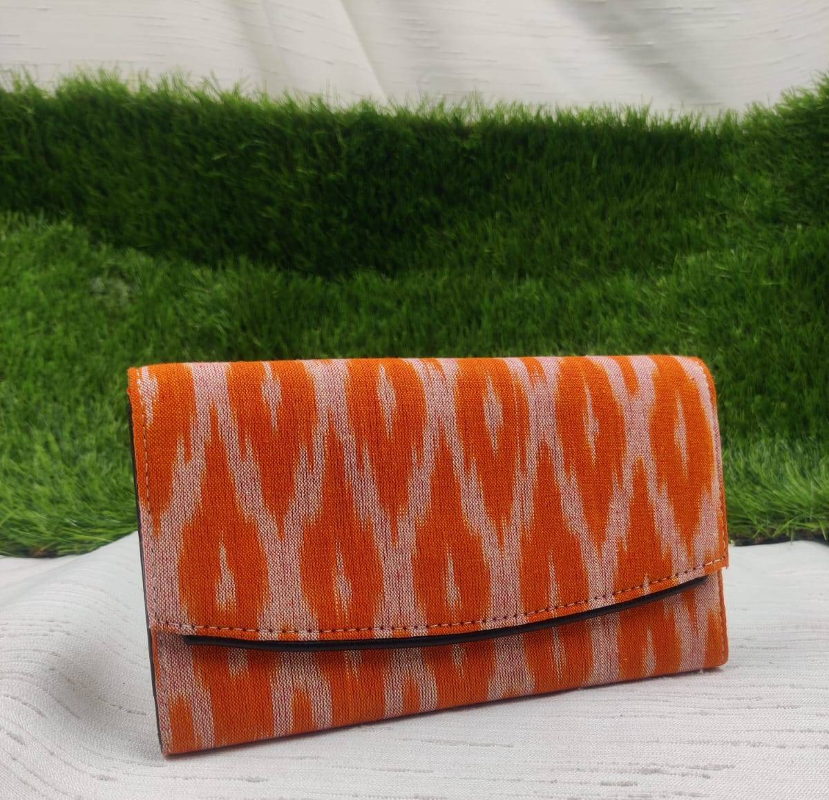 Stylish Azzraa Cotton Wallet for Women in Jaipur with a compact design, featuring multiple compartments for organization and  - Image 3