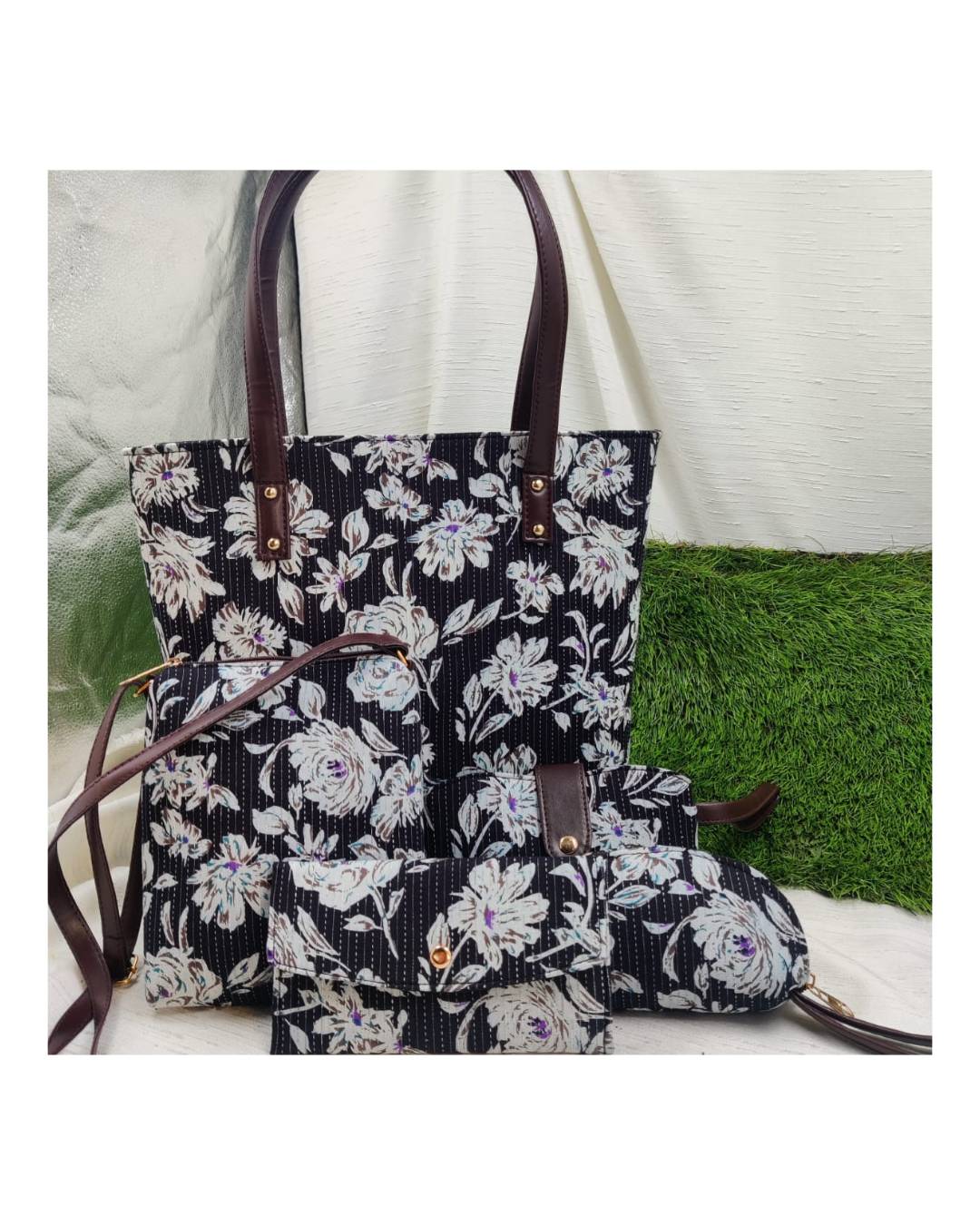 Five stylish accessories from Azzraa Fashion Accessories in Jaipur arranged elegantly, showcasing variety and convenience for - Image 1