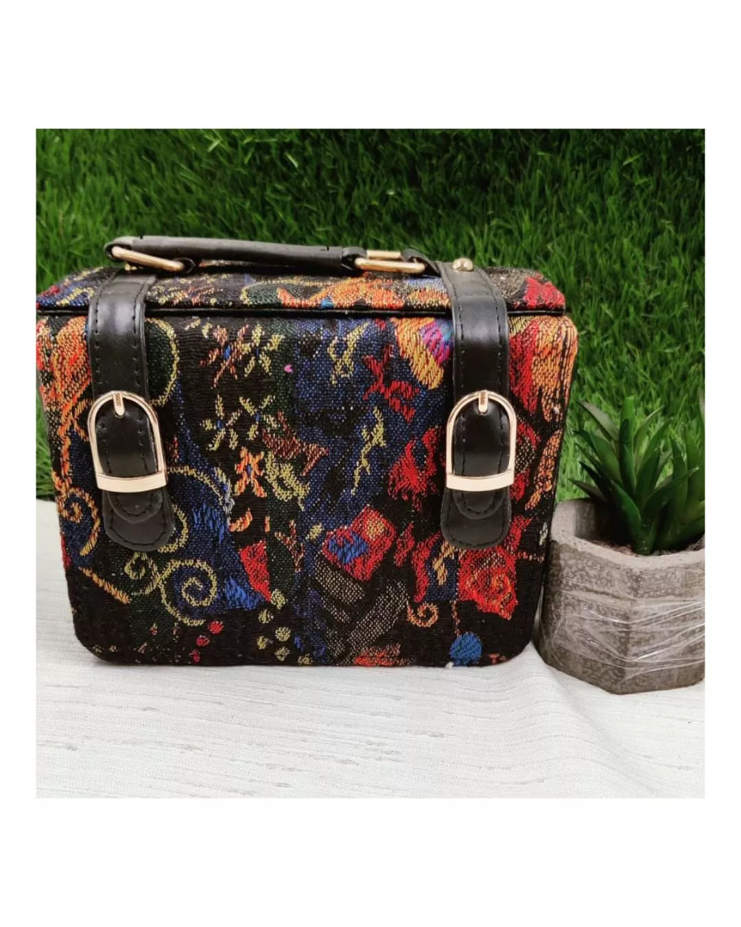 A V ENTERPRISES - Fashion/Jacquard with PU Box Bag in Jaipur in JAIPUR