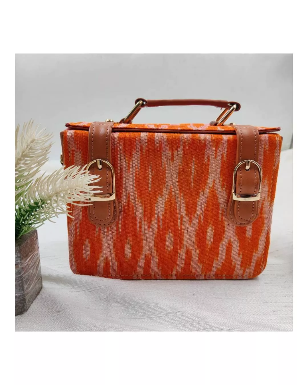 Stylish Fashion/Jacquard with PU Box Bag in Jaipur featuring elegant jacquard design and durable material, perfect for fashio - Image 1