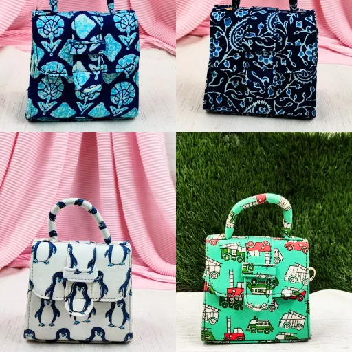 Chic floral print Azzraa Mini Chiq sling bag with structured design — stylish accessory in Jaipur - Image 1