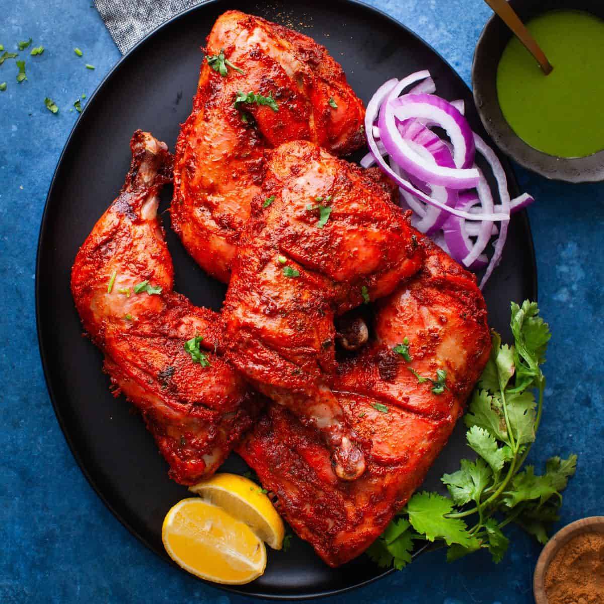  Tandoori Chicken Full in Sindhanoor - Authentic Flavors BALAJI GRAND SHOP NO 28 21  HOSALLI CAMP  SINDHANUR TQ NEAR SRIKRISHNADEVARAYA SCHOOLLANDMARK Near Shri Krishna Devaraya School