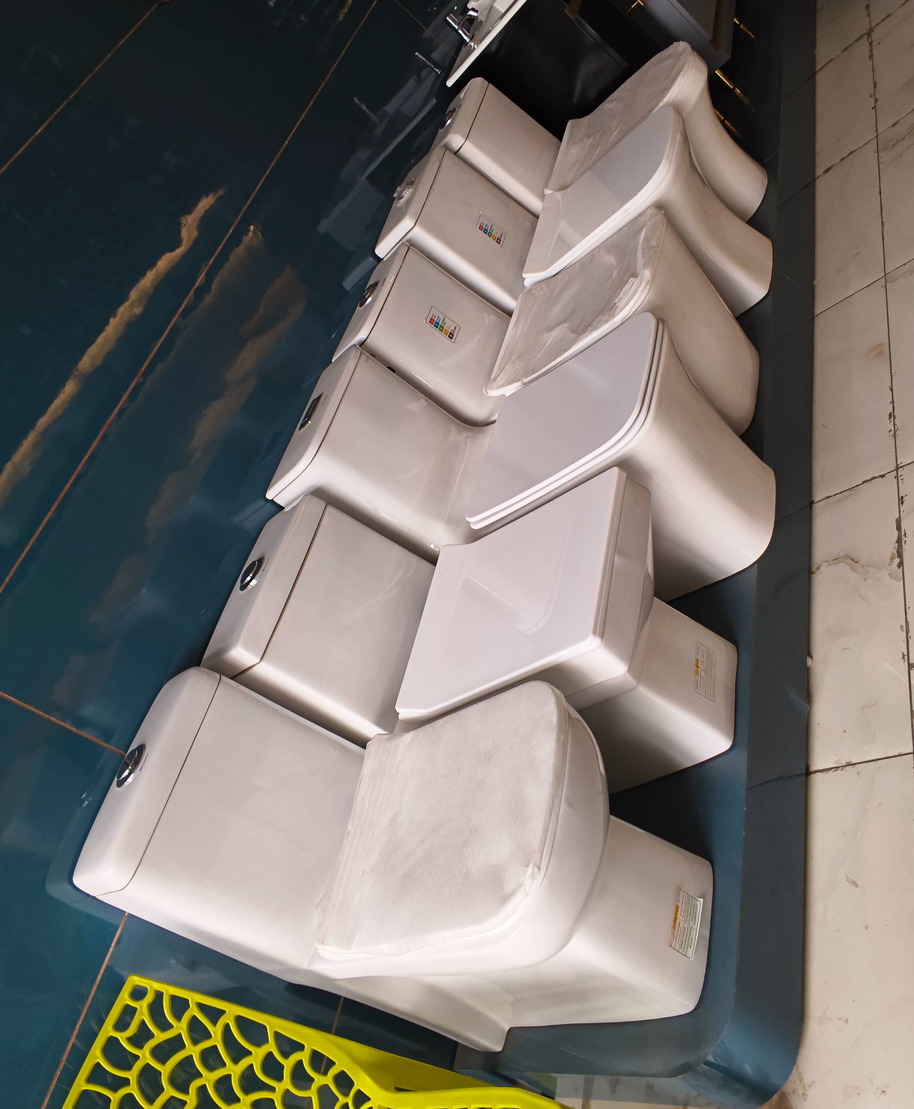 Stylish Ceramic Toilet Set displayed at DESHWAL SANITARY STORE in Samalkha, Haryana