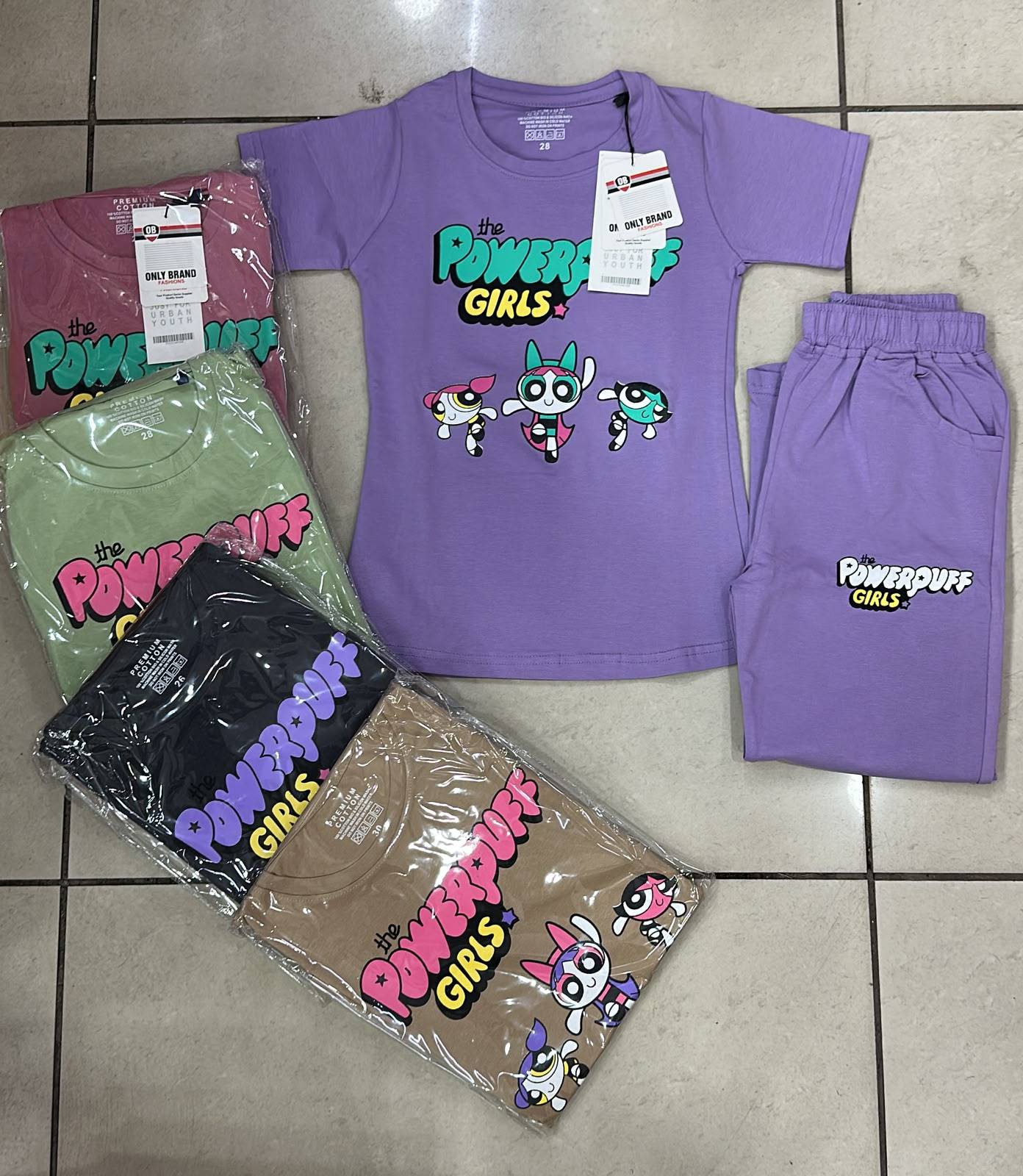 Powerpuff Girls Kids Clothing Set featuring vibrant colors and playful designs, perfect for children in Karnal.