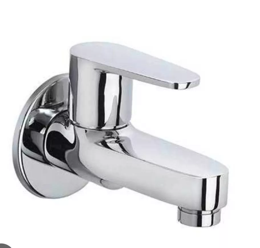Modern chrome plated wall mount Bath Faucet in Palwancha, showcasing sleek design and finish for contemporary bathrooms.