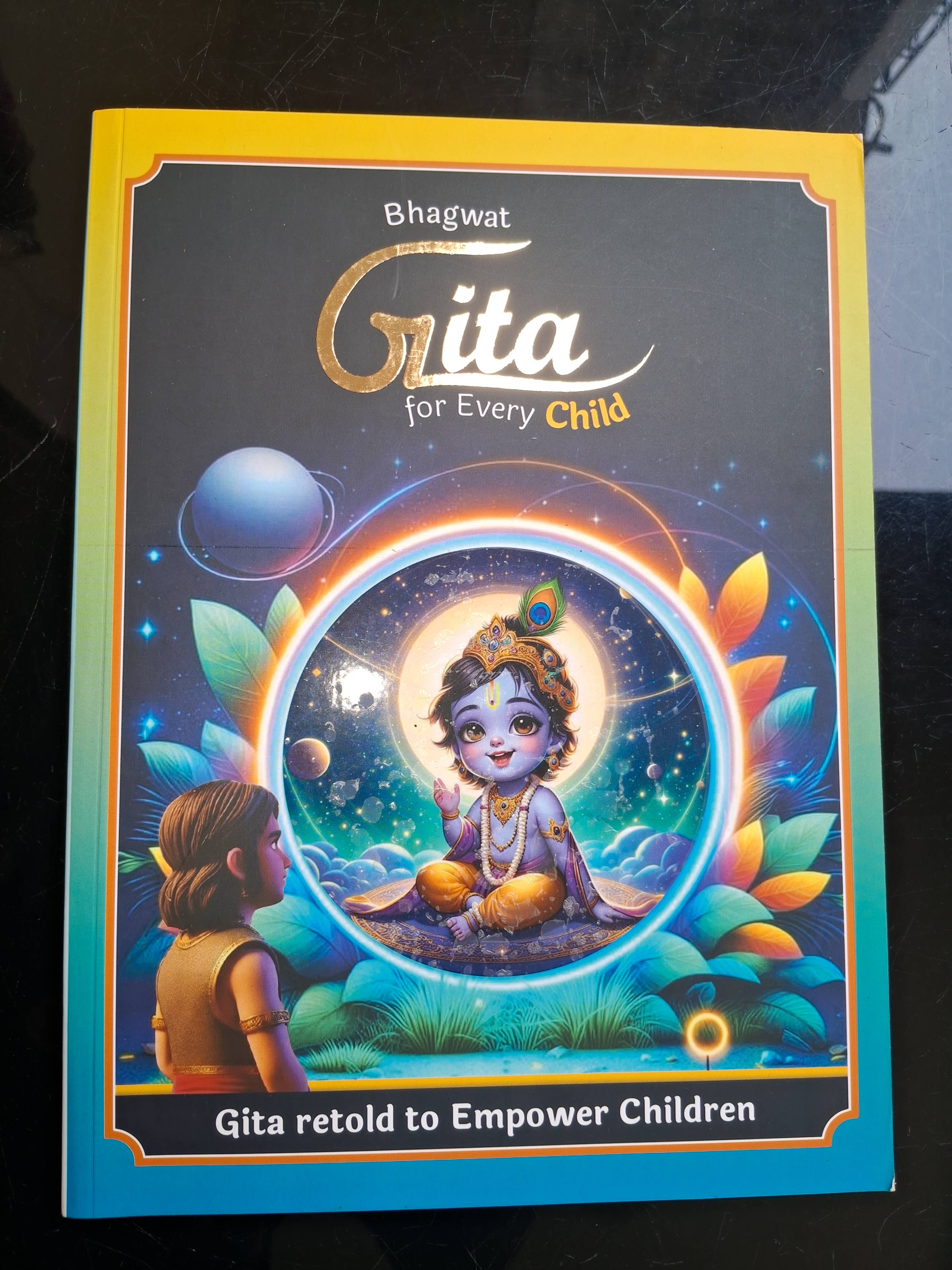 Simplified Bhagwat Gita for Children with Illustrations in Lucknow, featuring colorful images and engaging text designed for 
