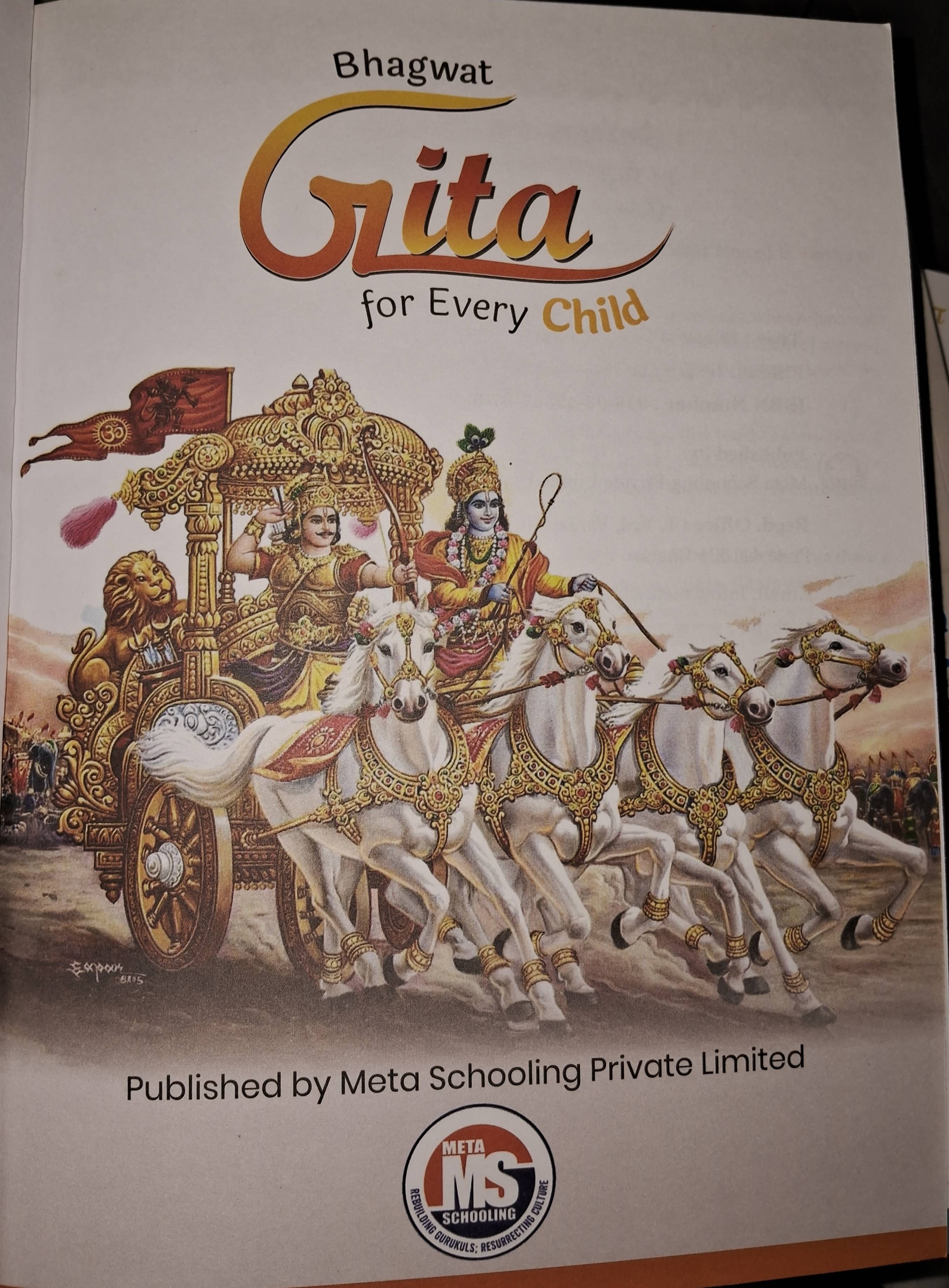Simplified Bhagwat Gita for Children with Illustrations in Lucknow, featuring colorful images and engaging text designed for  - Image 2
