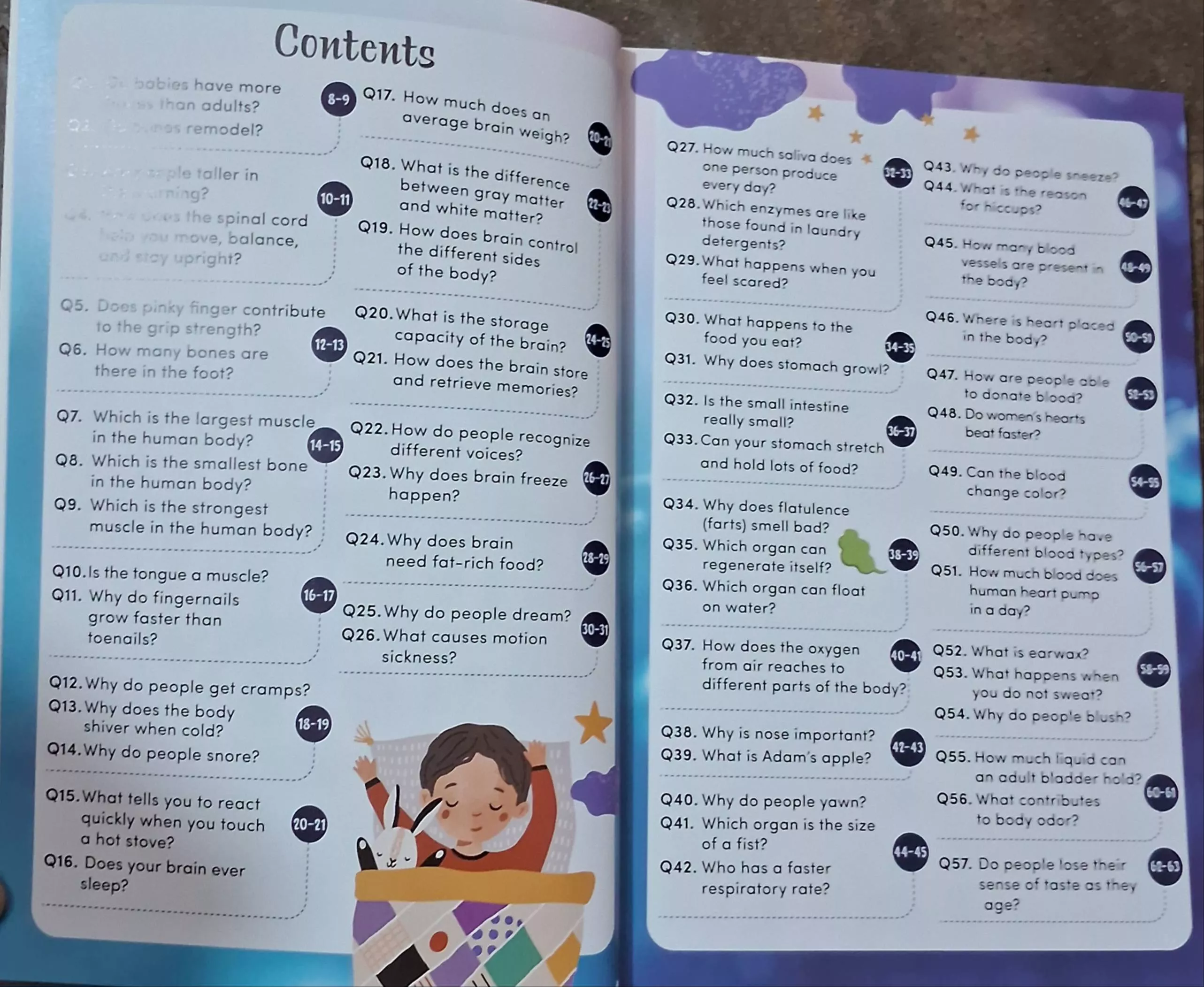 A colorful cover of '101 Q&A on the Human Body' showcasing intriguing questions designed for young readers, available in Luck - Image 2