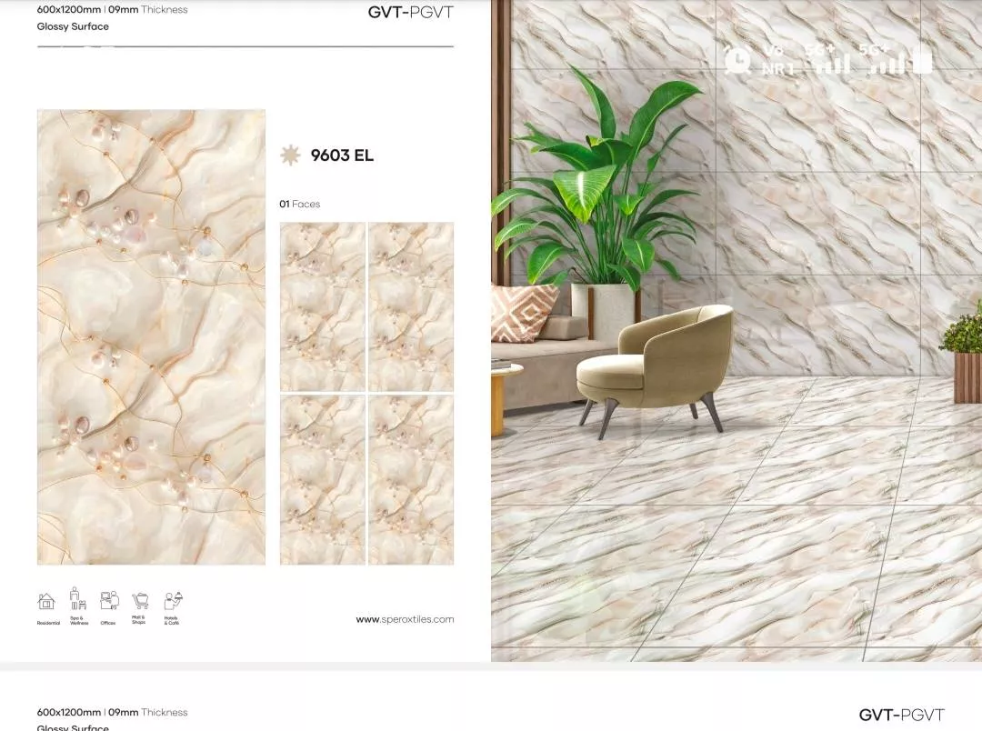  GVT-PGVT 9603 EL Tiles in Nashik BHARAT BUILDING MATERIALS Gate No 617 Nashik  Highway Market  Area Near Maharshtra Spear LANDMARK Bharat Building Materials