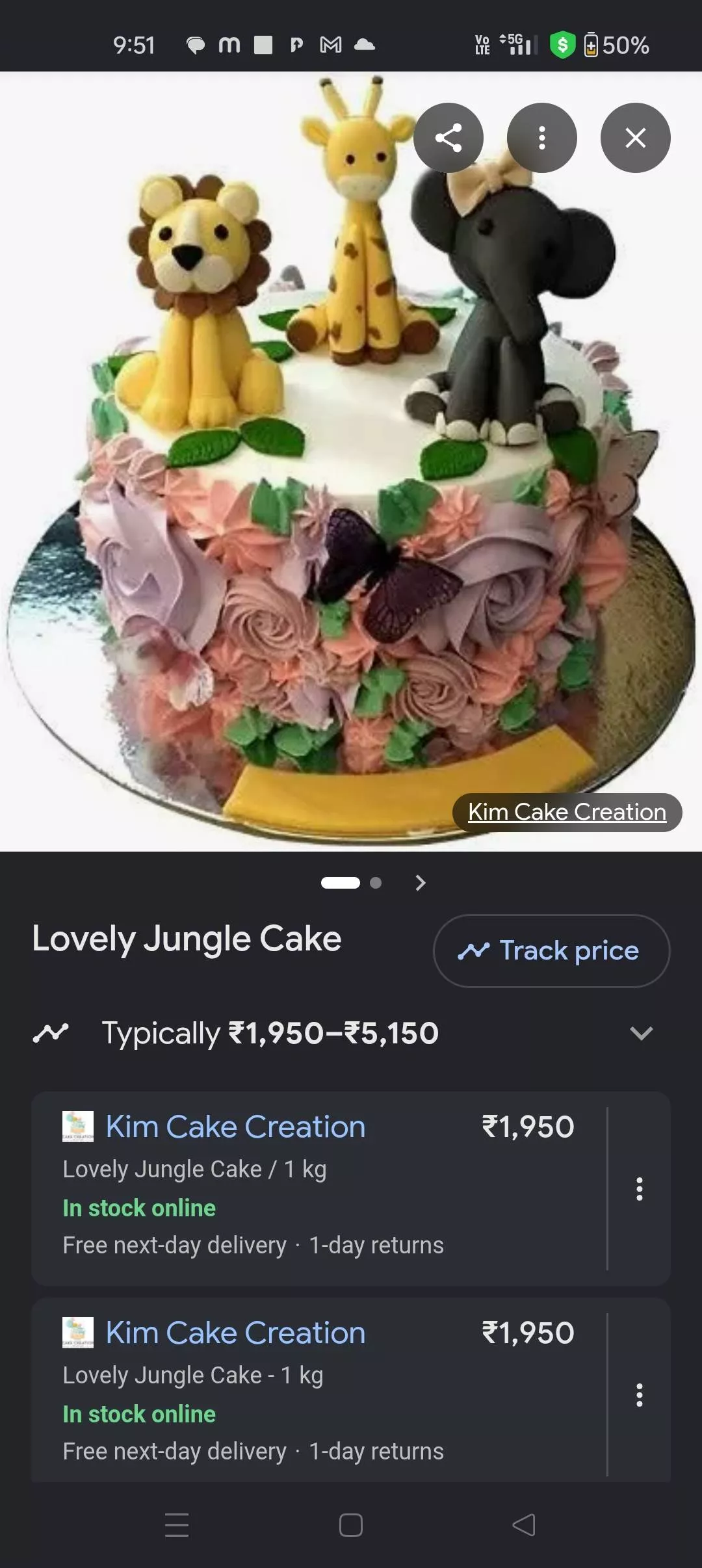 Delicious Monginis Marachiya Jungle Jungle Cake topped with fresh strawberries, available in Mirganj, showcasing its moist la