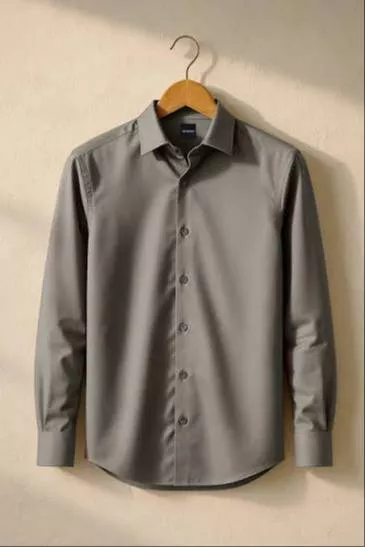 SURINDER PAL - CO SM Garments Men's Classic Grey Formal Shirt ADAMWAL in ADAMWAL