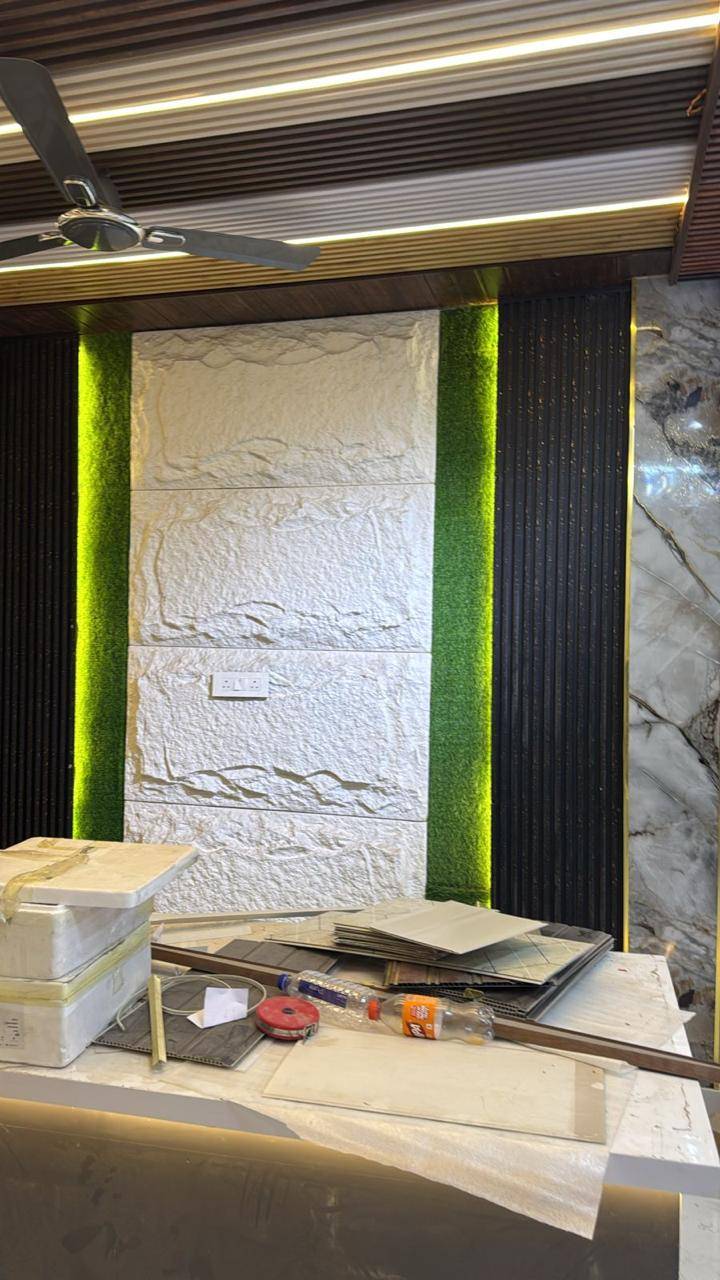Stylish 3D textured wall panel in Raebareli featuring modern design elements suitable for home interiors. - Image 2