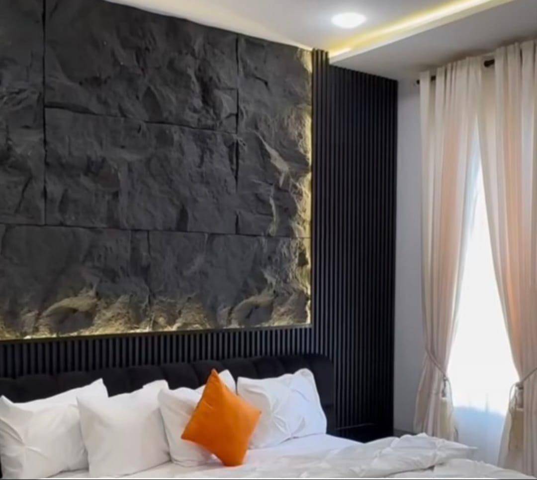 Stylish 3D textured wall panel in Raebareli featuring modern design elements suitable for home interiors. - Image 3