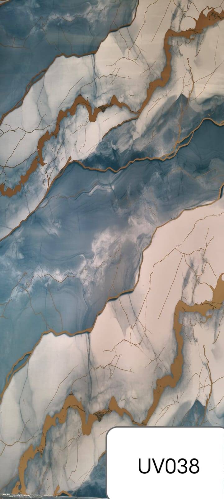PVC UV Digital Marble Sheet in Raebareli featuring an elegant design ideal for modern interiors, showcasing a marble effect w - Image 1