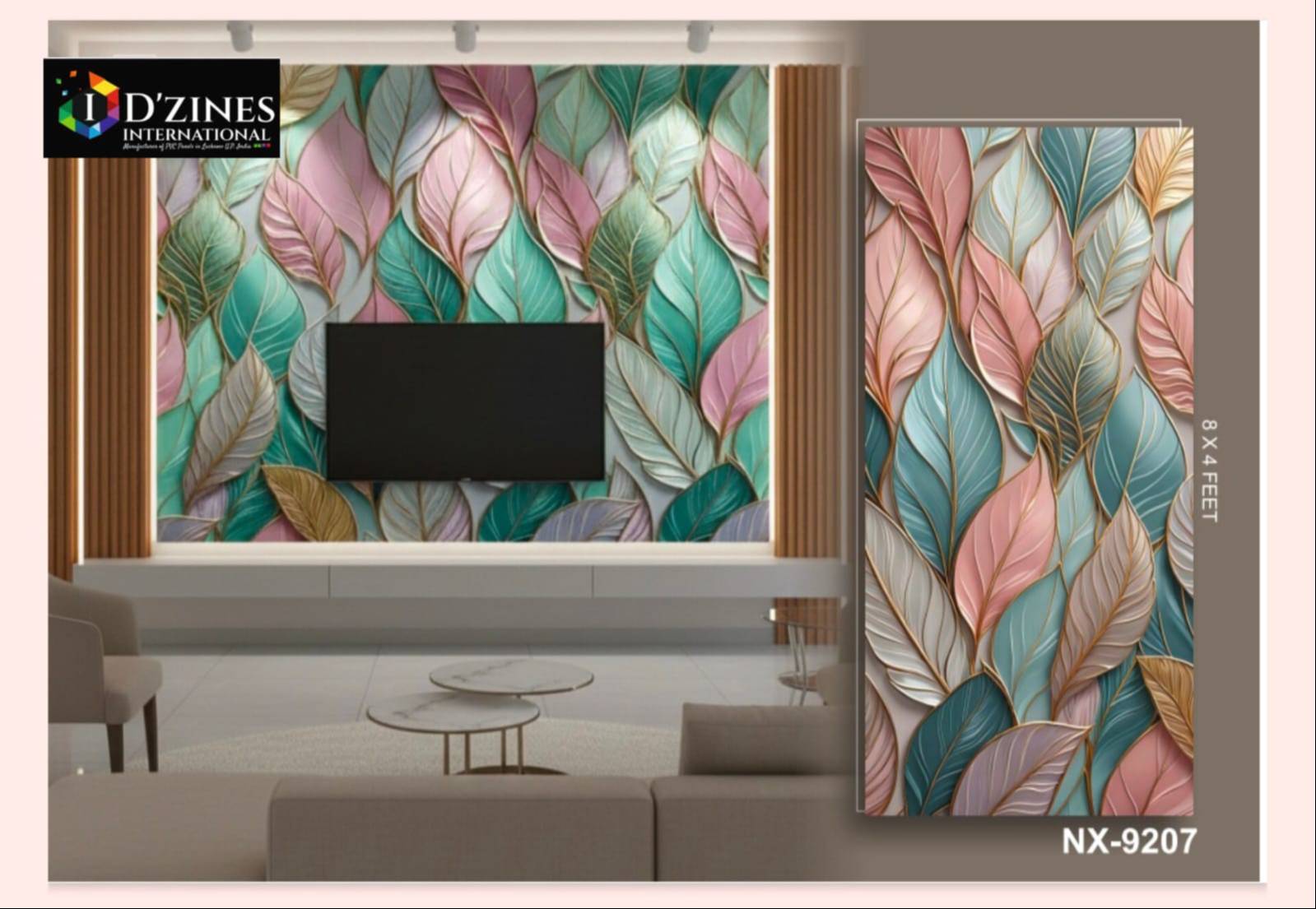 PVC UV Digital Marble Sheet in Raebareli featuring an elegant design ideal for modern interiors, showcasing a marble effect w - Image 2