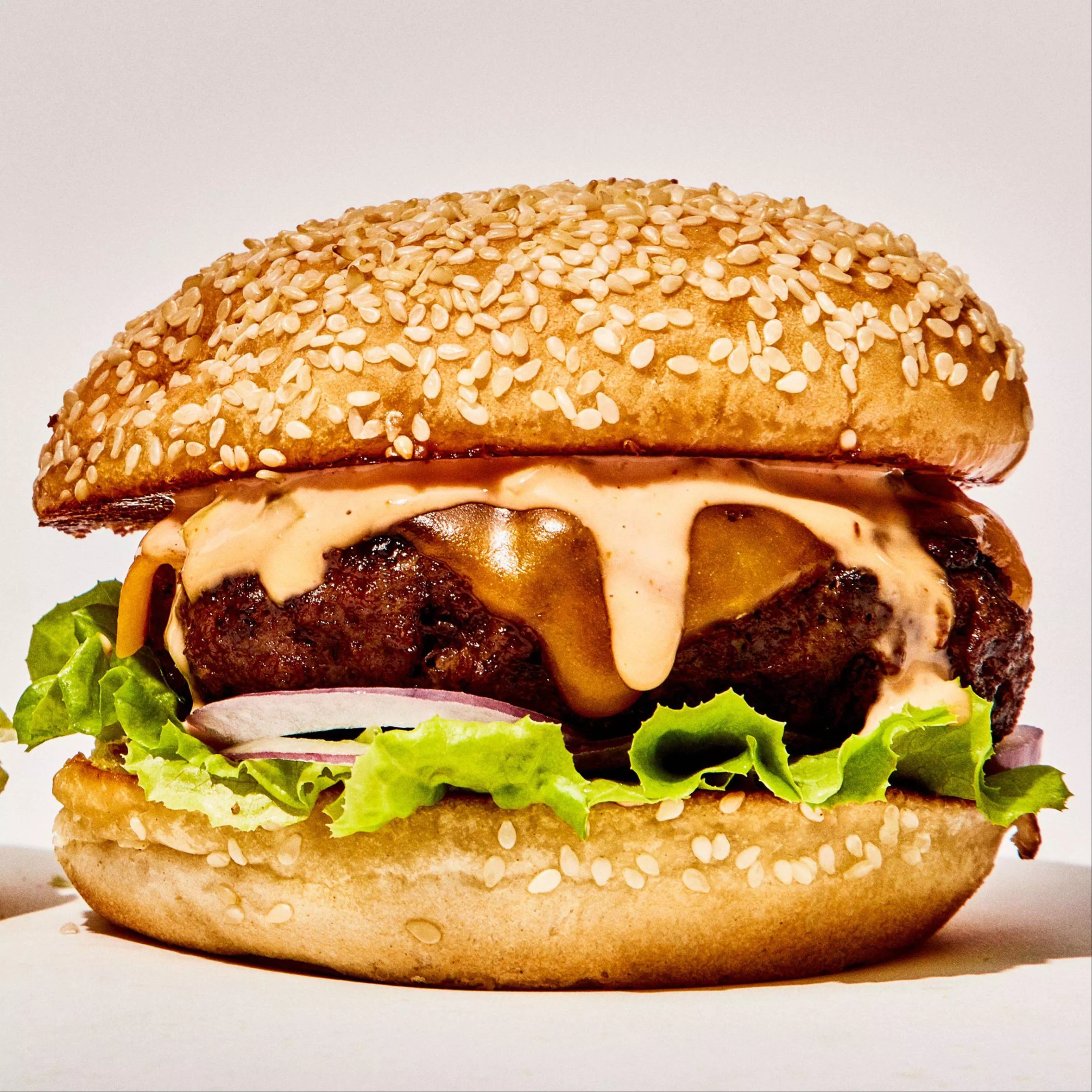 Delicious premium homemade burger served with fresh toppings and a side of fries in Ballia — Burger in Jagdishpur