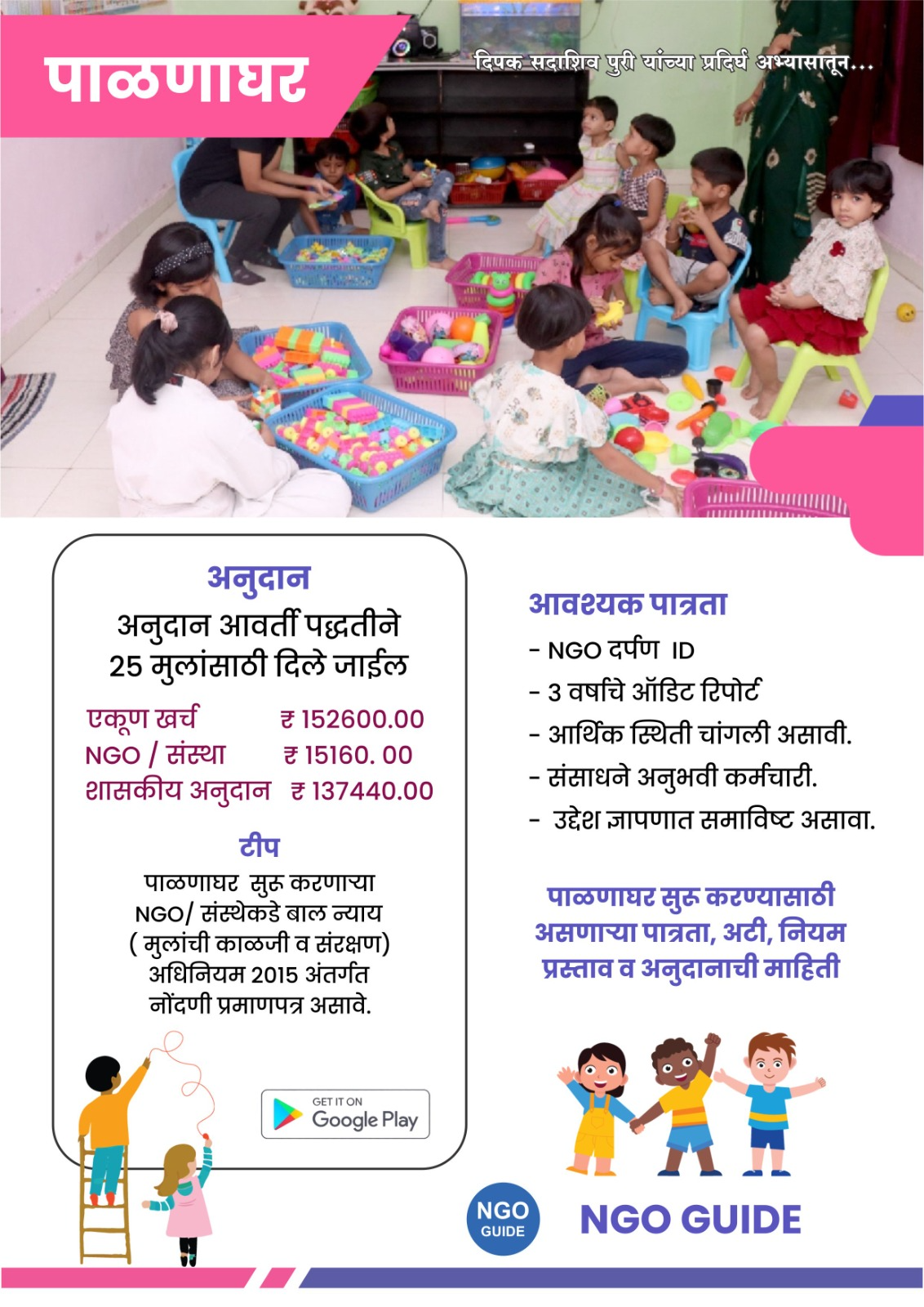 Nurturing child care service, पाळणाघर from PURI ENTERPRISES in PATHARDI, providing a caring environment for children.