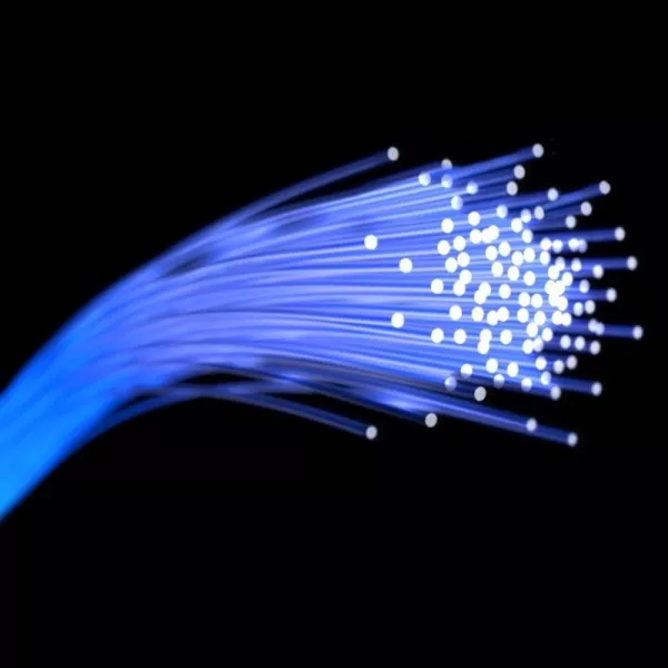 Nucleo End Glow PMMA Fiber Optic cable in Mumbai with vibrant colors illuminating the surroundings, showcasing its unique lig