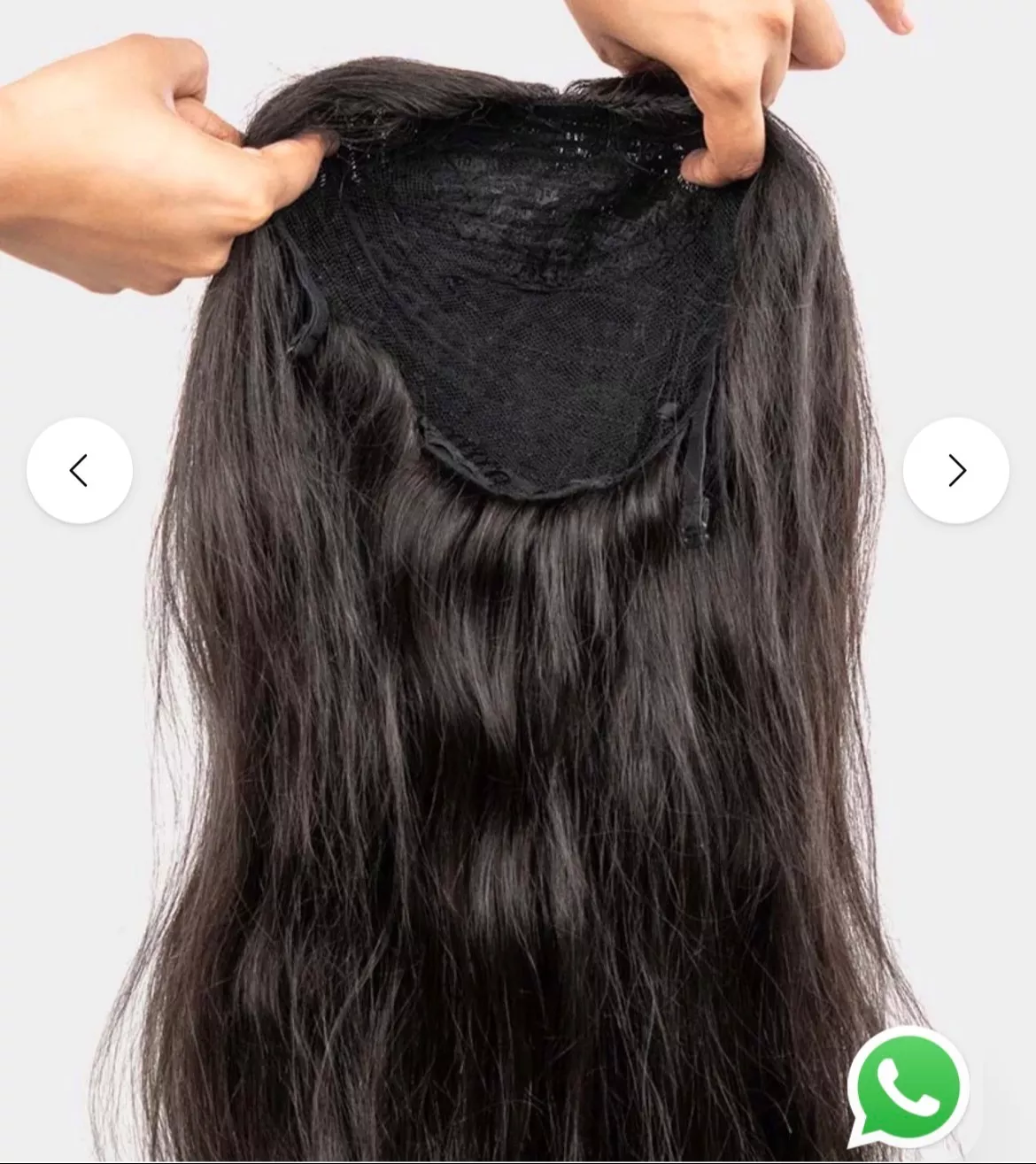 Natural look ladies wig displayed in a stylish setting in Gurugram