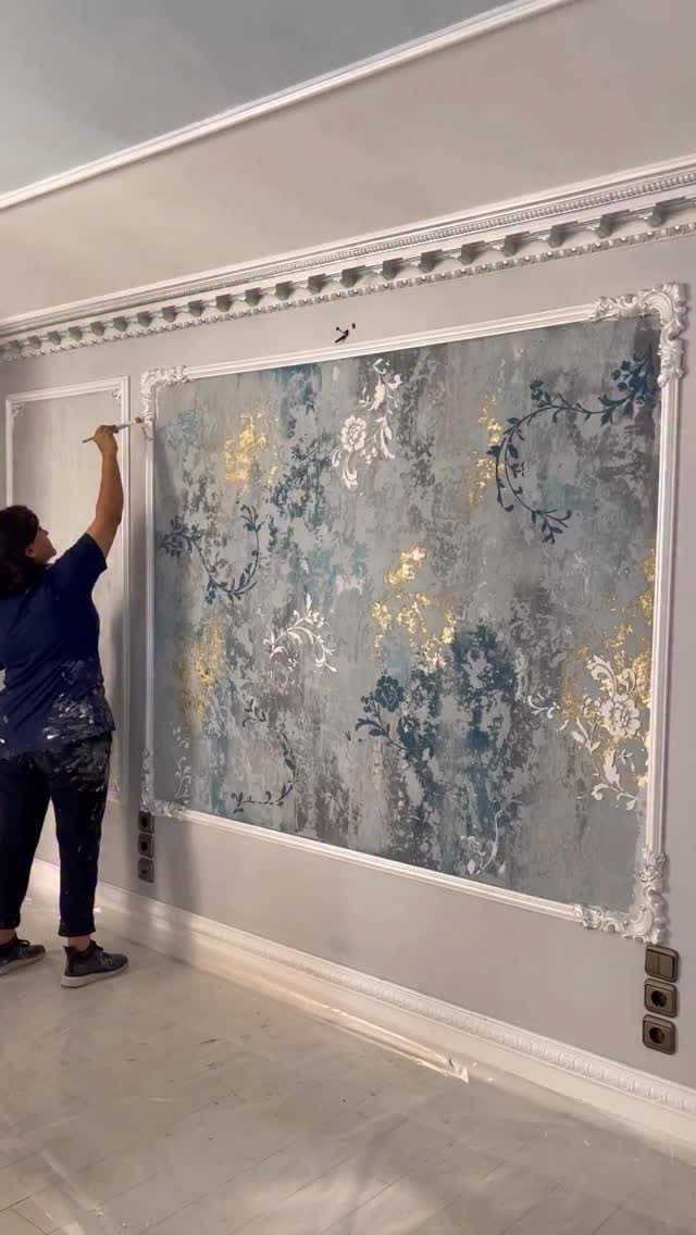Professional wallpaper installation service showcasing colorful designs in Raebareli - Image 3