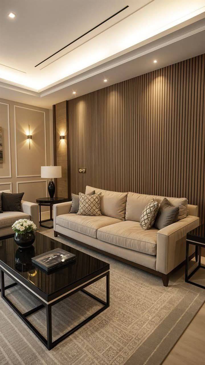 Elegant fluted panel design showcased in Raibareili, enhancing interior decor.