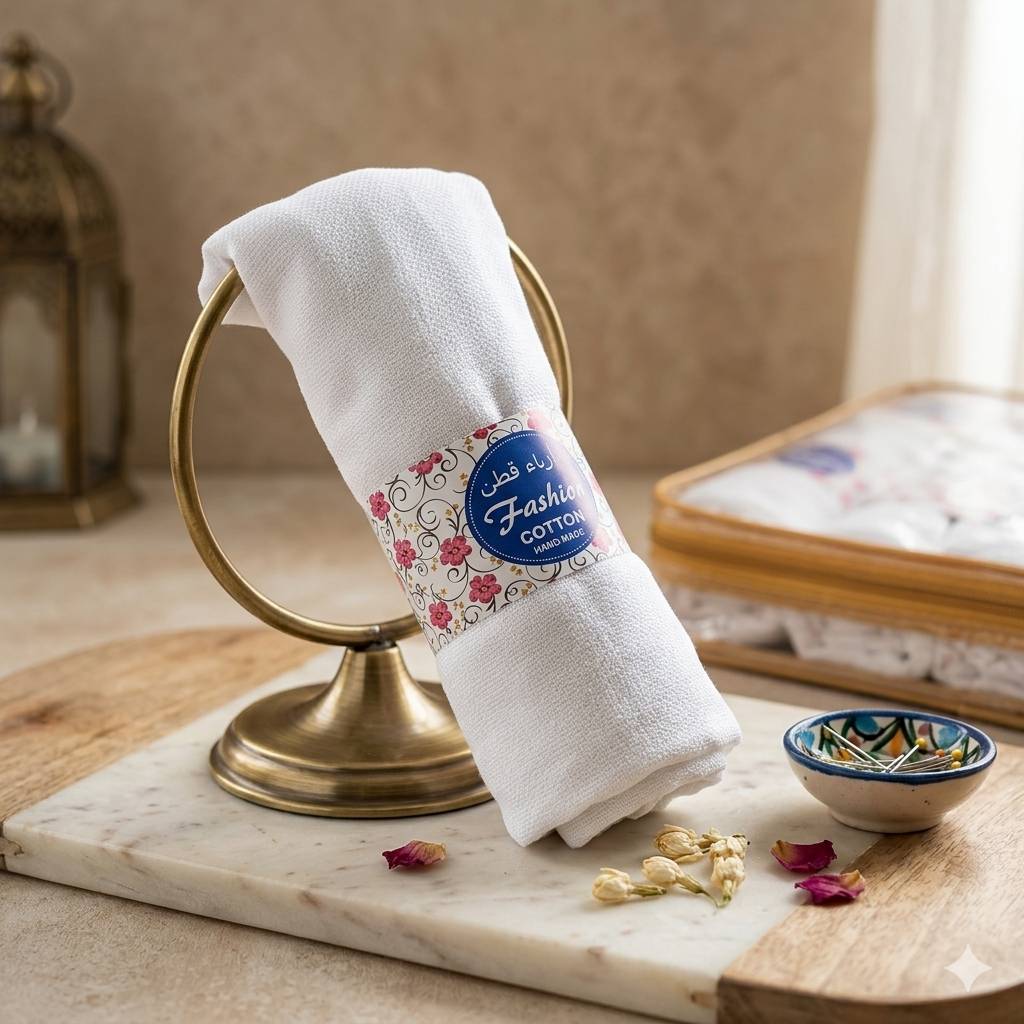 Elegant white scarf displayed elegantly in Solapur, showcasing its luxurious material and versatile design.
