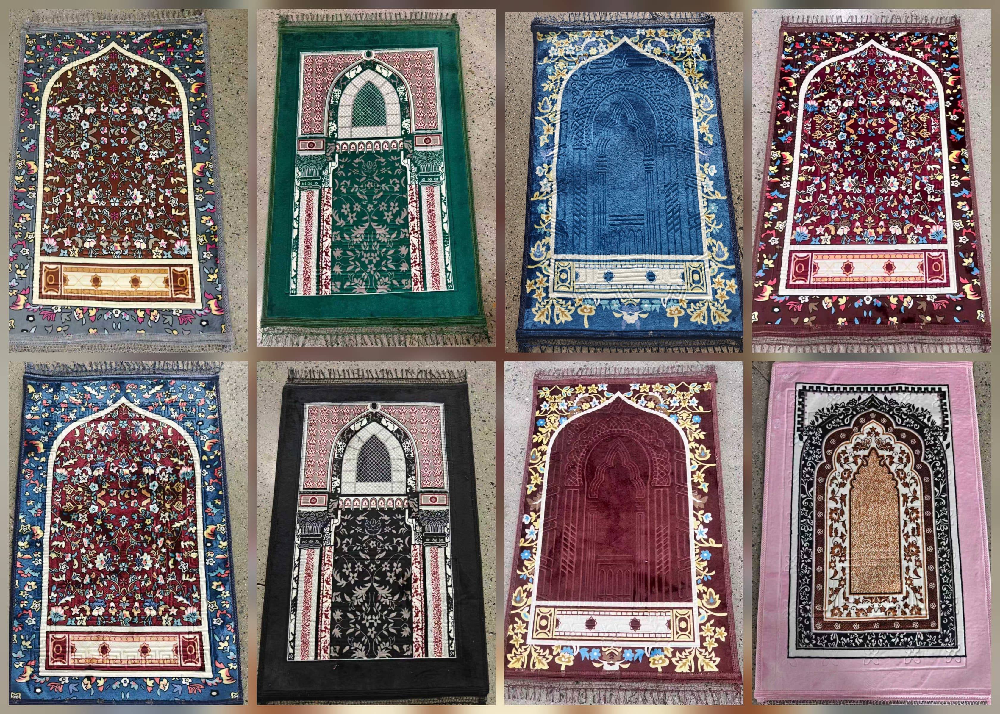Soft prayer mat set with intricate designs in Solapur