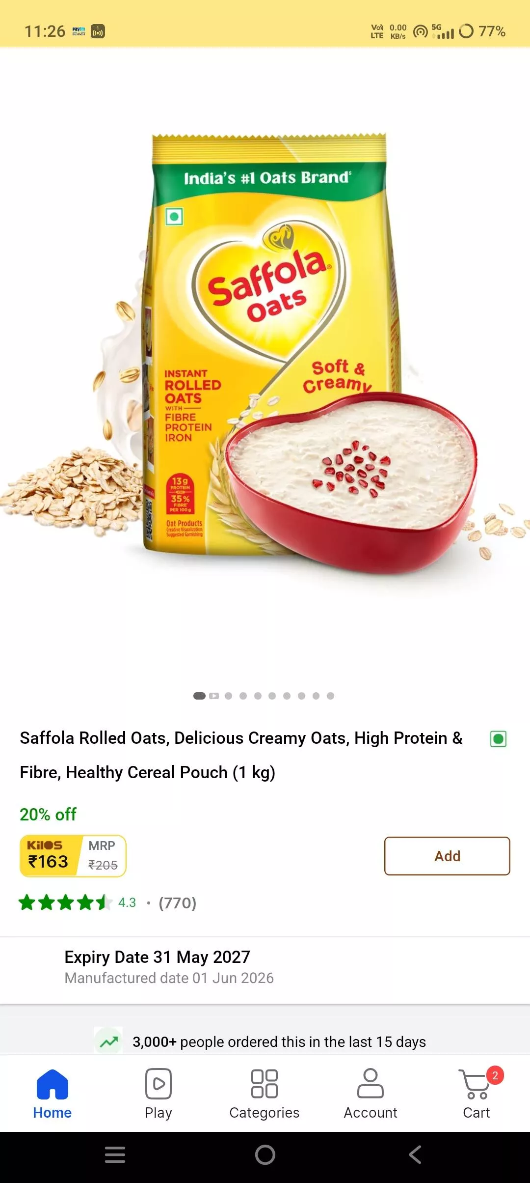 PRADIP KUMAR SARMAH - Saffola Rolled Oats in Sivasagar | PRADIP KUMAR SARMAH in SIVASAGAR