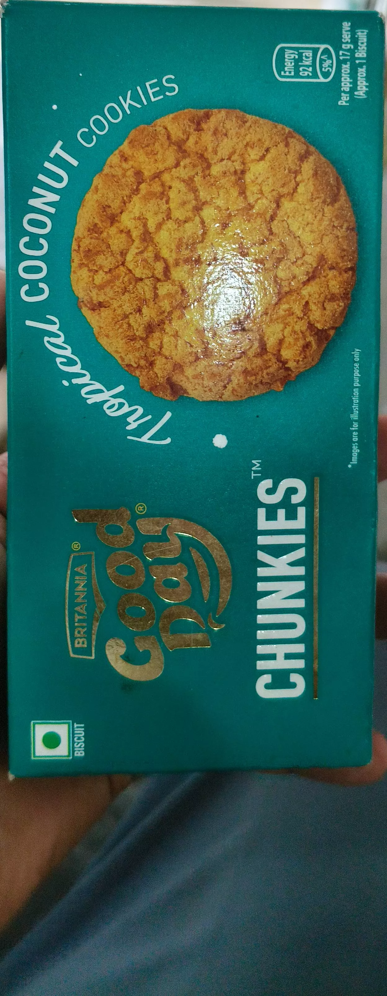 Britannia Good Day Chunkies Tropical Coconut Cookies pack with tropical design in ROWTA - Image 1