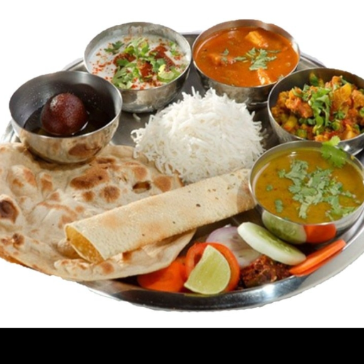 Colorful assortment of Veg Thali featuring various dishes served at THE LINE in Dibrugarh
