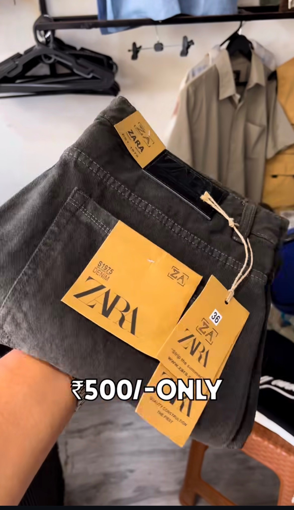 Stylish men's baggy jeans displayed in Imphal, featuring a relaxed fit and modern design.