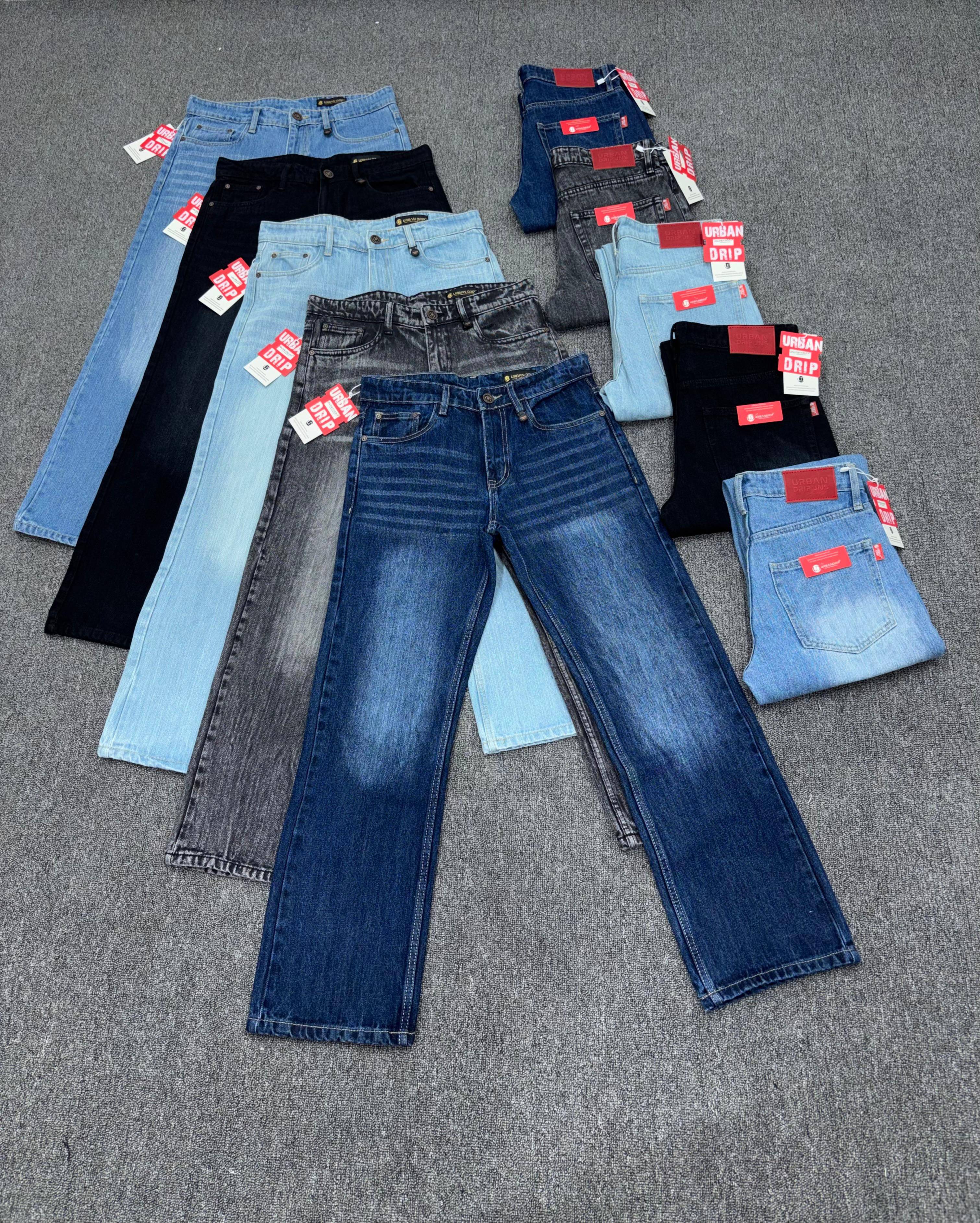 Geng Denims Baggy Straight Fit displayed in UDURBANDRIP, Mumbai, showcasing stylish denim design