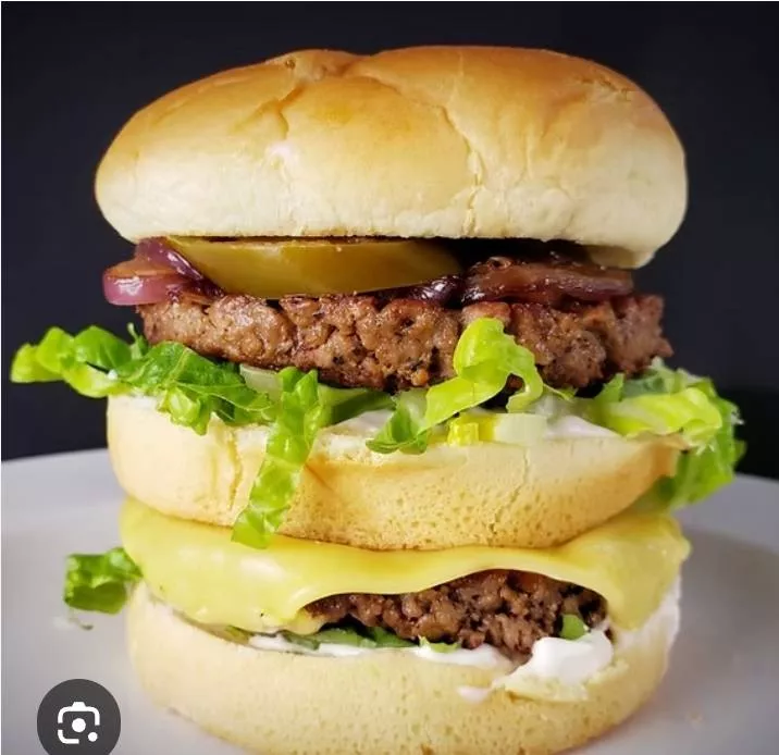 Delicious Deluxe Double Cheeseburger with fresh toppings in BHAWANIGARH