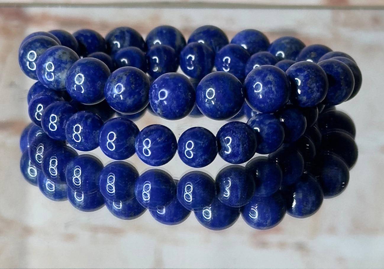 Elegant Jewelry/Lapiz Lazuli Bracelet showcasing deep blue colors in YELAHANKA