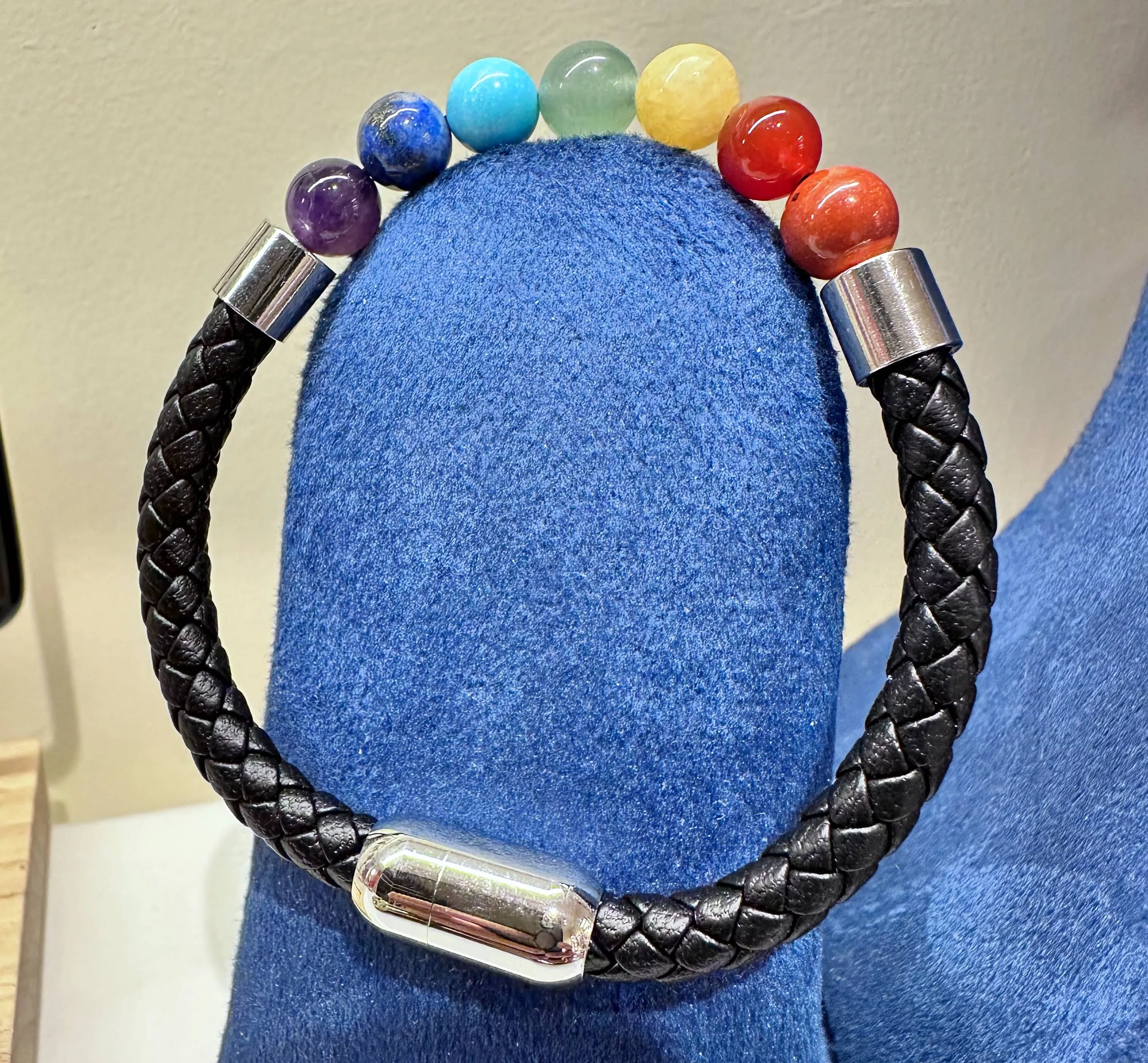 Colorful 7 Chakra bracelet featuring genuine gemstones in Yelahanka