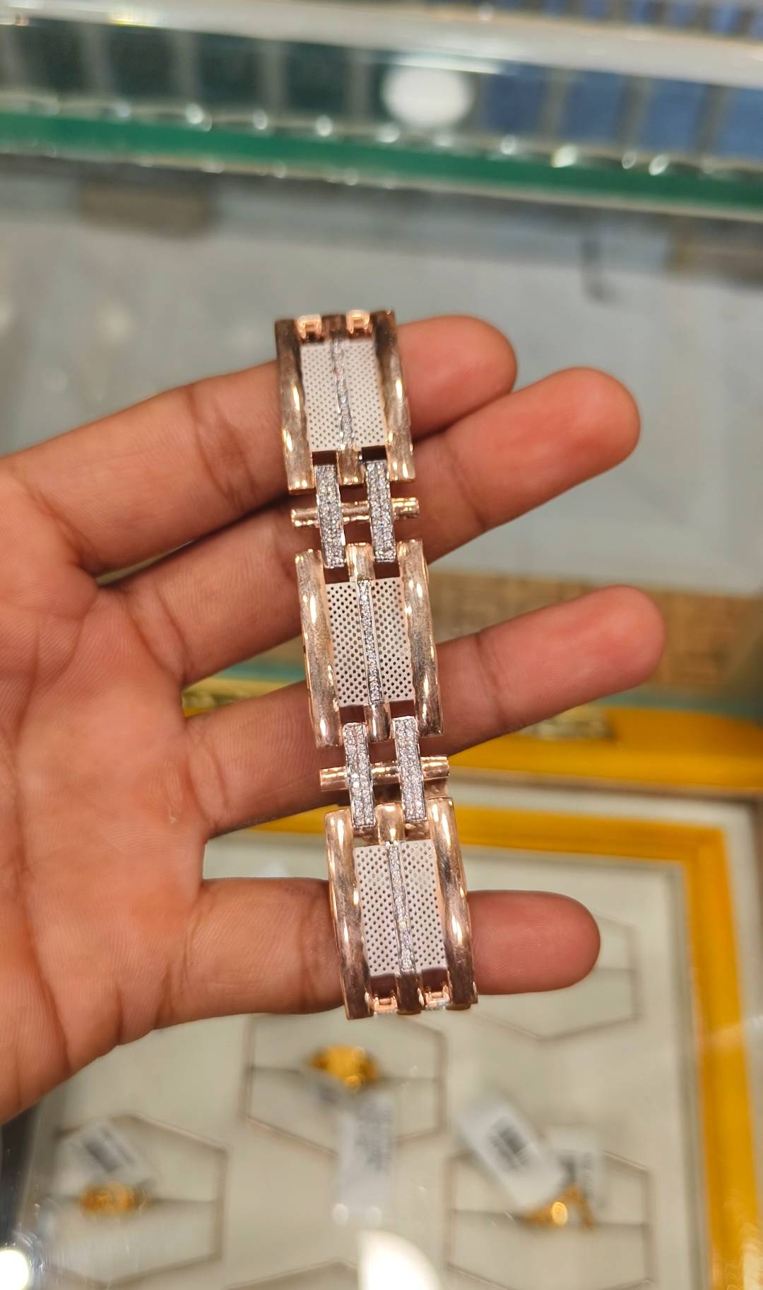 Elegant Rose Gold Plated Bracelet showcased against a soft background in TWENTYFOUR NORTH PARGANAS