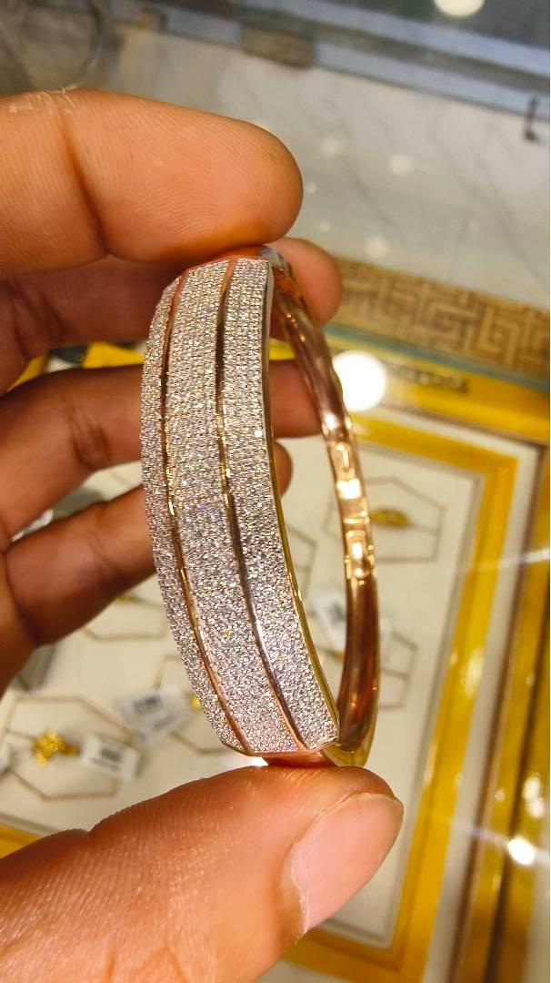 Elegant Rose Gold Plated Bracelet showcasing intricate design in TWENTYFOUR NORTH PARGANAS