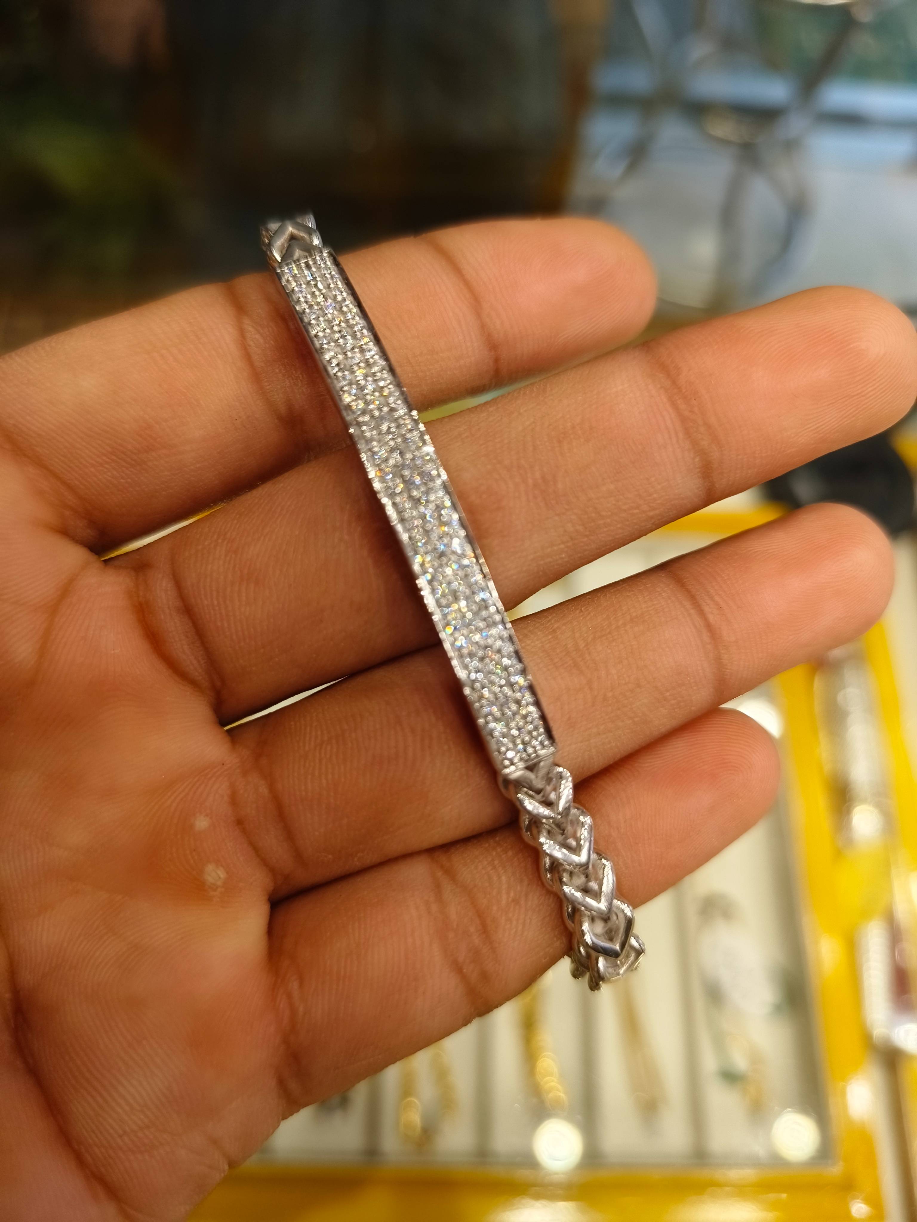 Elegant Silver Bangle Bracelet showcasing intricate design in TWENTYFOUR NORTH PARGANAS