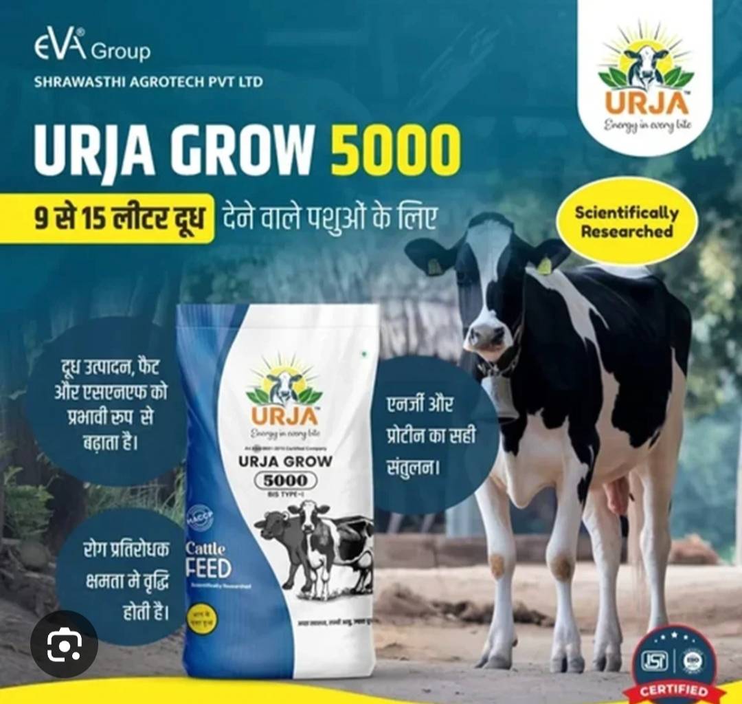 Urja Grow 5000 Animals feed package showcasing its premium quality designed for livestock in GOLA GOKARAN NATH.