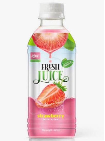 Refreshing Rita Fresh Strawberry Juice Drink from Sultanpur Lodhi, rich in vitamin C.
