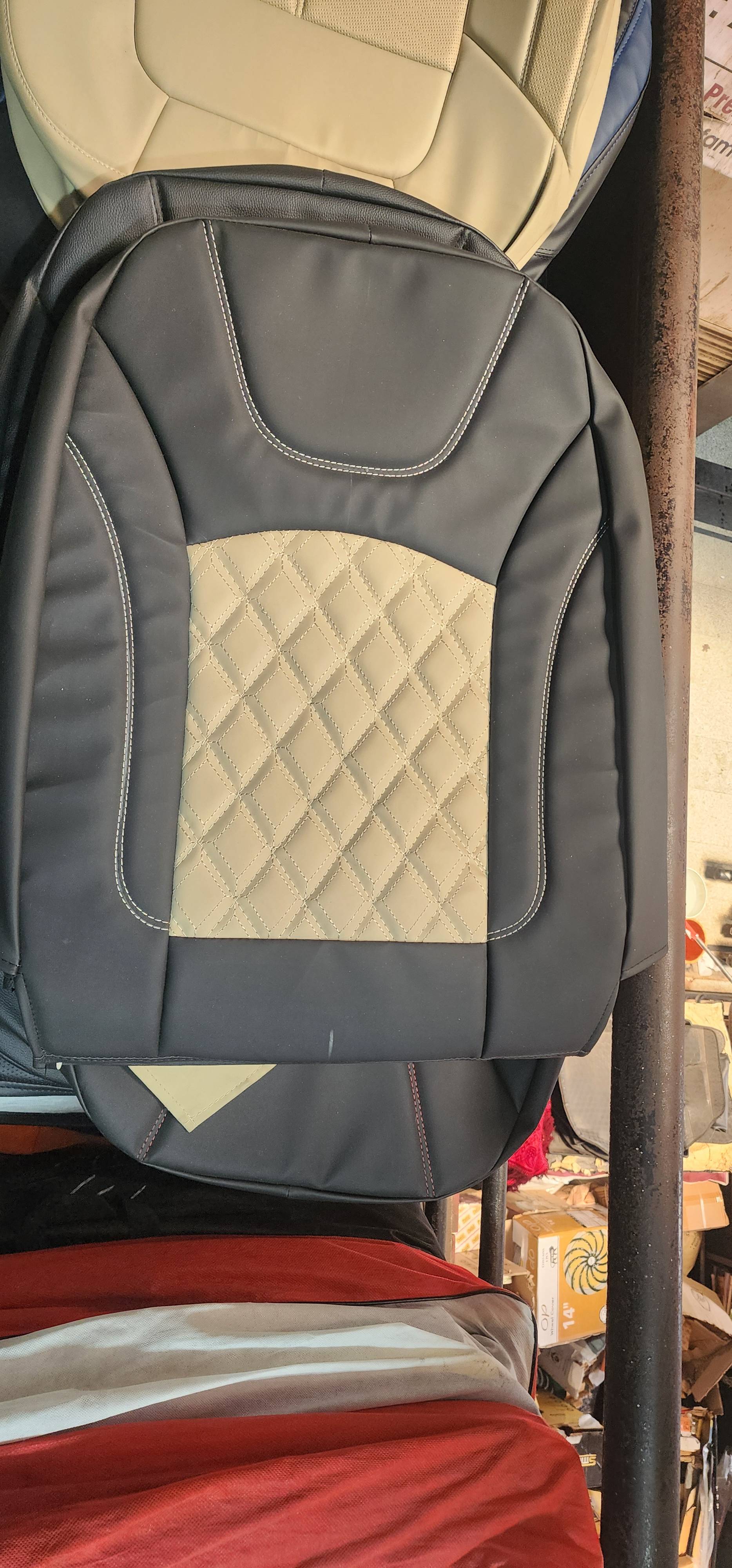 Elegant Car Seat Cover Diamond Stitch designed for luxury in Indore