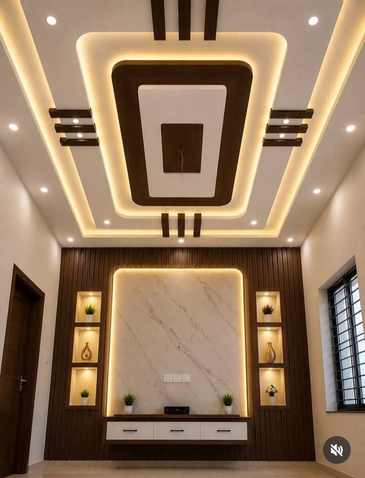 Stylish Gypsum False Ceiling showcasing elegant design in Raebareli - Image 4