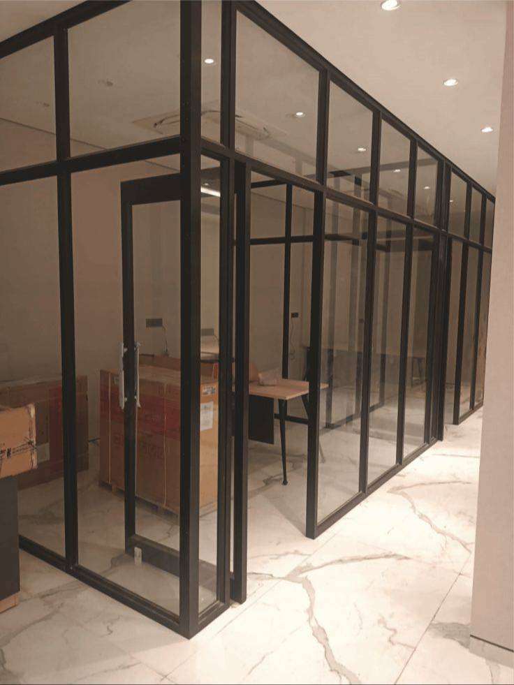 Stylish Aluminium Partition and Door design in Raebareli, showcasing modern aesthetics and functionality. - Image 3